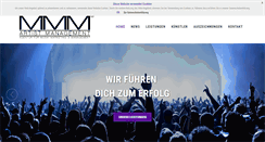 Desktop Screenshot of mmm-artist-management.de