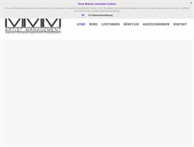 Tablet Screenshot of mmm-artist-management.de